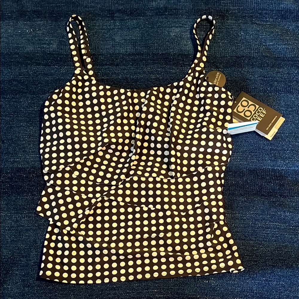 NWT Coco Reef bra sized tankini top